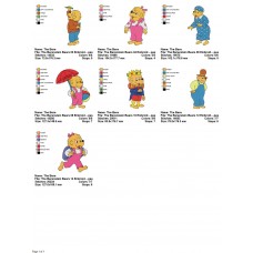 Package 7 The Berenstain Bears 02 Embroidery Designs
